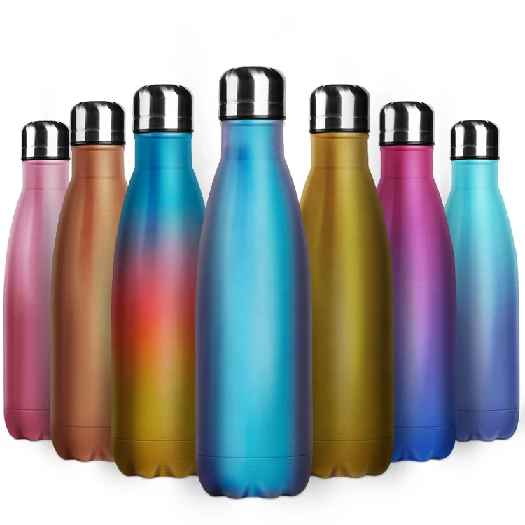 

350/500/750/1000ml Food grade stainless steel insulated water bottle double wall in stock water bottle cola, Customized color