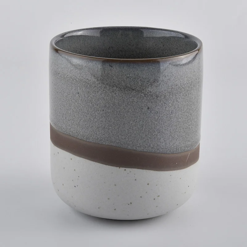 10oz custom ceramic candle jars