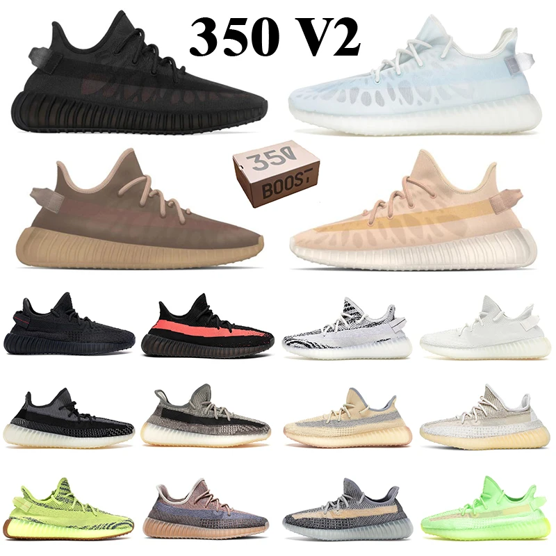 

2021 Kanye west Mono Icetop quality Original-BOOST sole men women running shoes mens sneakers Mono Ice Cinder Clay yeezy 350 v2