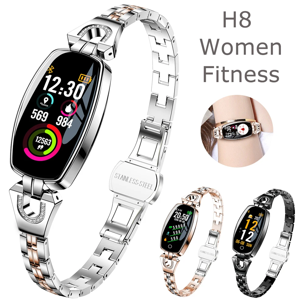 

Innoliance H8 Bracelet Band Bt Women Lady Womens Female Luxury Waterproof Smartwatch Fitness Smart Watch for Bt