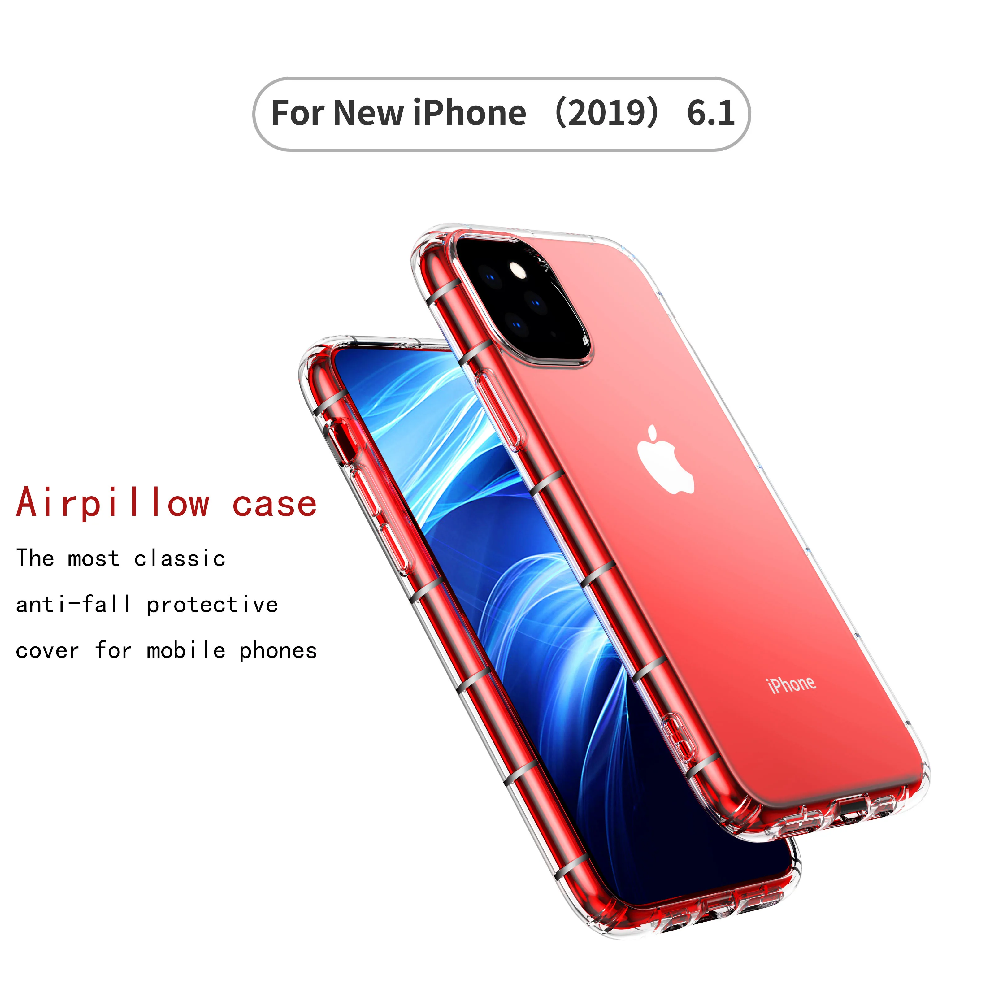 Shockproof Clear Soft Tpu Air Pillow Phone Case For iphone 11 X Xs Mobile Phone Accessories