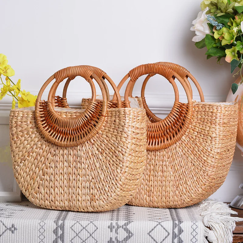 

2021 Wholesale Vietnam Straw Rattan Belt Beach Bag