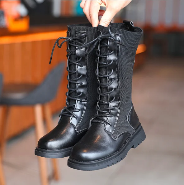 

2021 latest winter shoes for children girls boots cute design keep foot warm plush inside anti-slip thick outsole kids boots