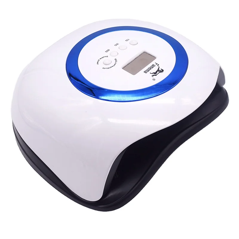 

2021 New arrival 168w wireless dual light rechargeable cordless nail uv led lamp gel dryer nails lamp for salon manicure, Gold,blue