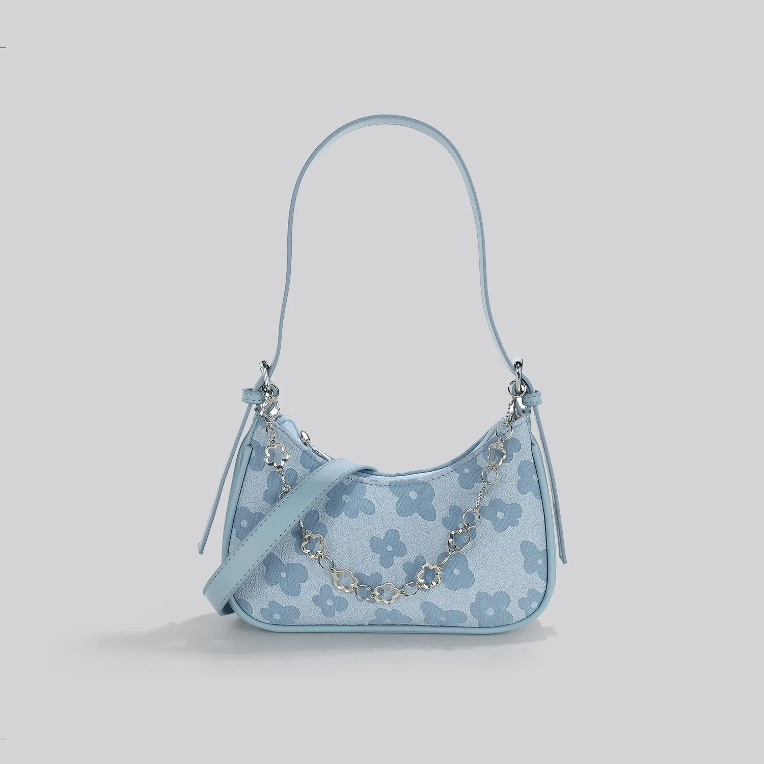 

Design flower chain messenger bag women's 2022 summer one shoulder underarm bag Adjustable shoulder straps for ladies