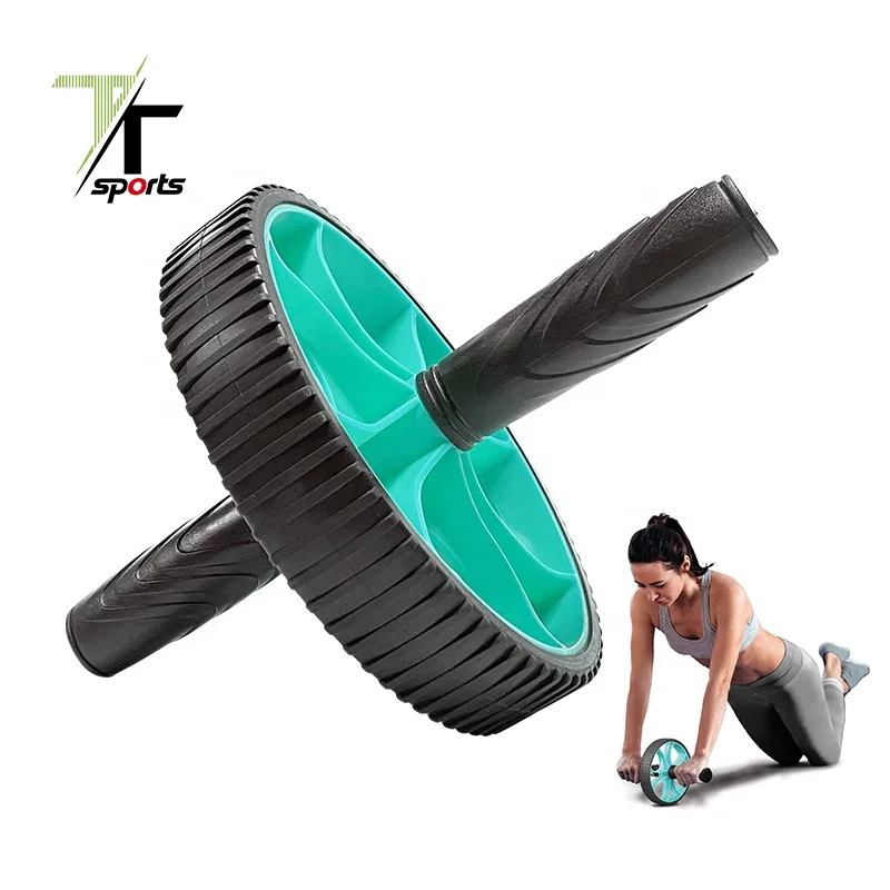 

TTSPORTS Fitness Abdominal Roller Gym Equipment Trainer Yoga Exercise Roller Ab Wheel Roller, Customized color