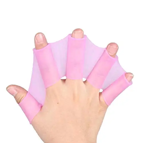 

Hot Search Silicone Swimming Finger Webbed Gloves Frog Hand Flippers, Any pantone color available