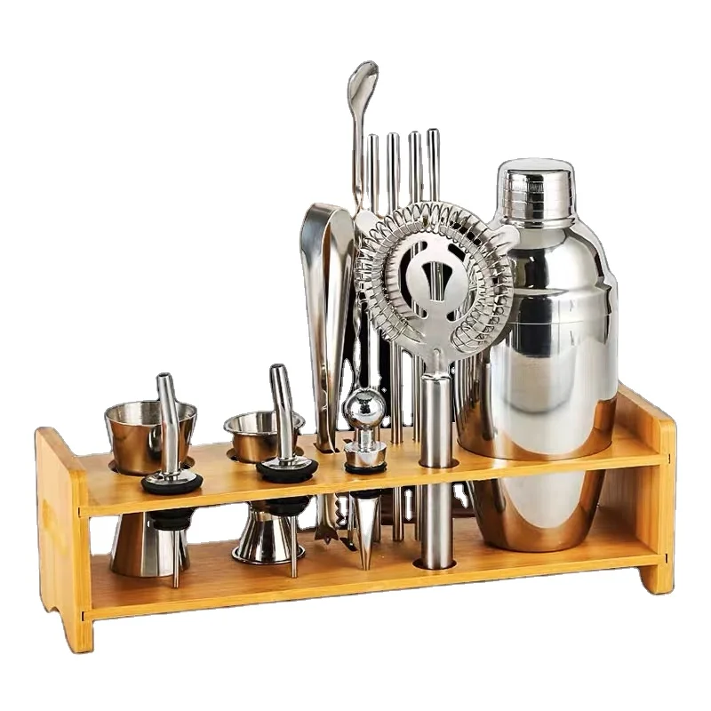 

Promotional blender metal shaker bottle barware tools bar set cocktail shaker set, Customized color