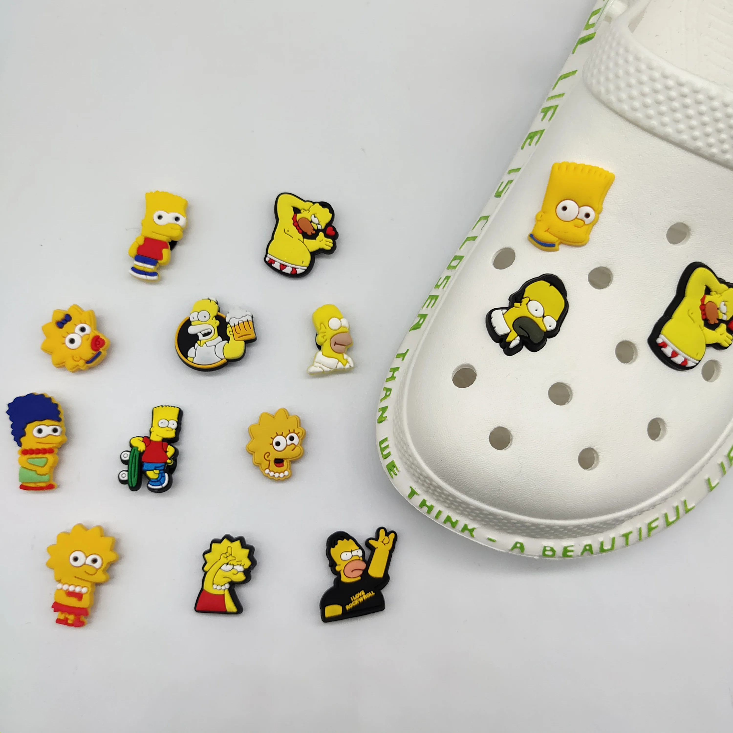 

Manufacturers wholesale 2022 cartoon custom DIY shoe croc charms anime pvc soft Shoe decoration clog As a gift for the child