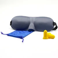 

Comfortable sleep eye mask with ear plug and carry pouch bag