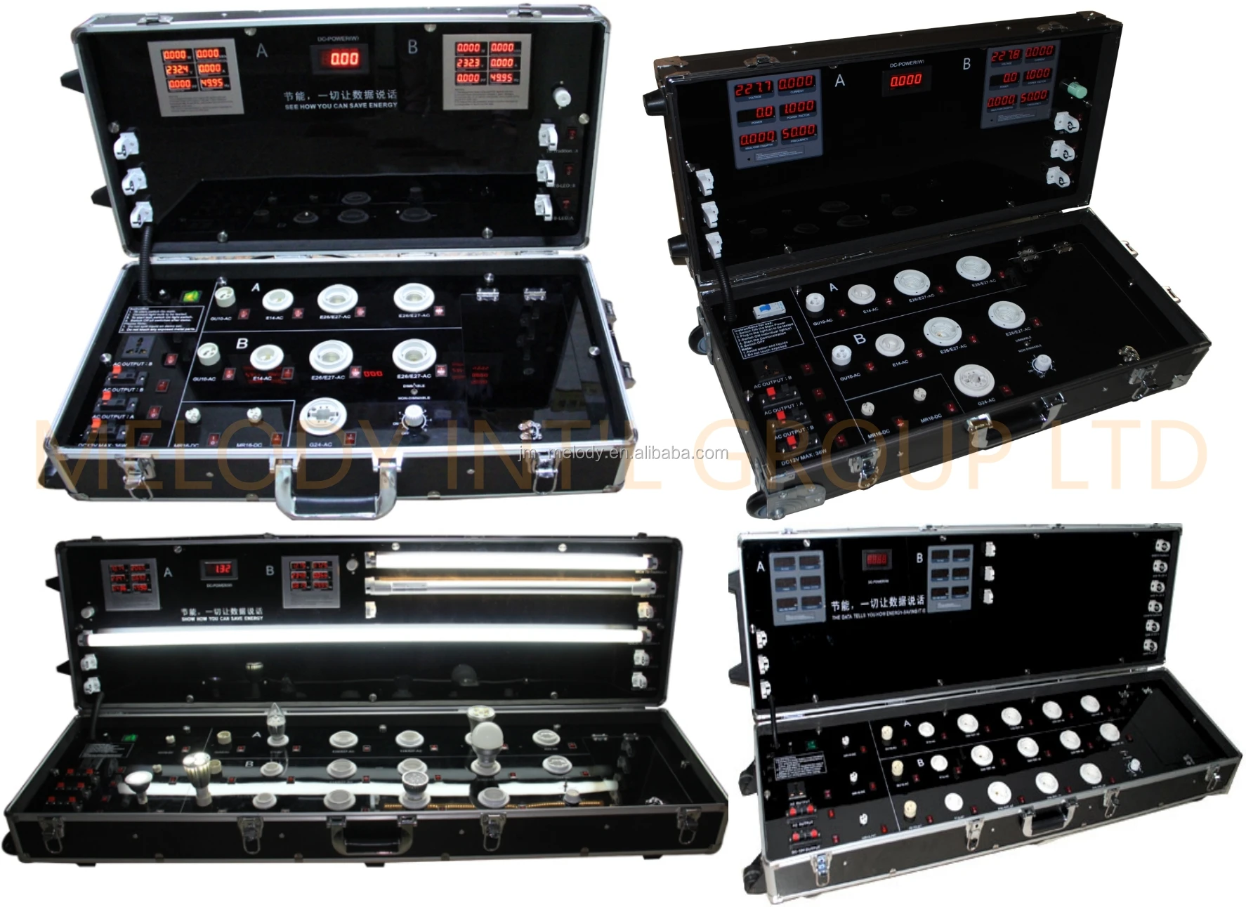 L30w20 Led Demo Case Led Testing Suitcase Led Bulb Display Aluminum