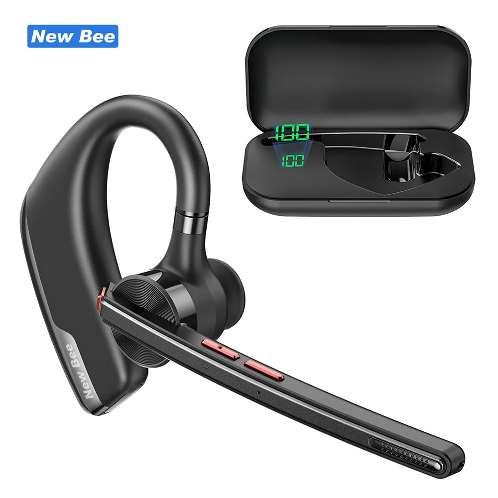 

Wholesale High Quality Mini Earbuds BT 5.2 Single Ear Wireless Headset Bluetooth Business Earphones with 500mAh Charging Station