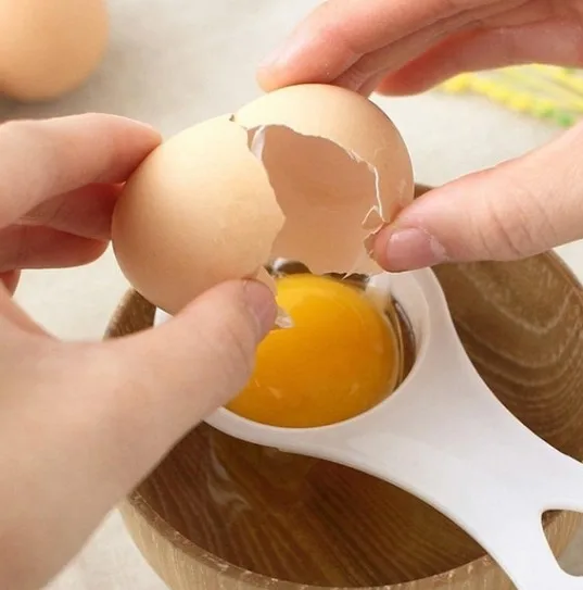 Premium DIY Egg Funnel Spoon Tools Cooking Dividers Egg Yolk Separator