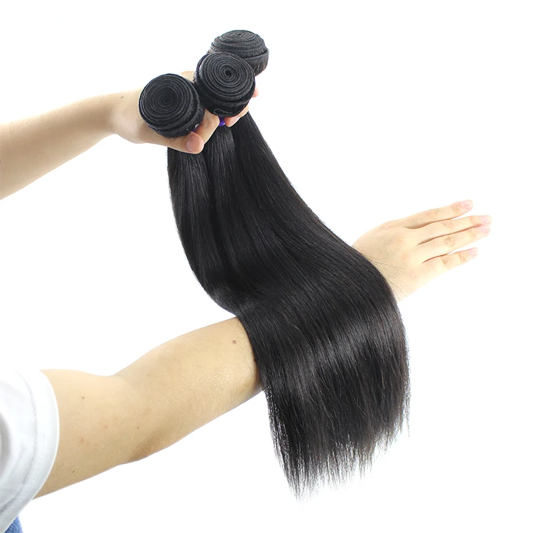 

100% Raw virgin cuticle aligned Bone straight hair weft with wholesale hair supplier of Cambodian hair, Natural colors