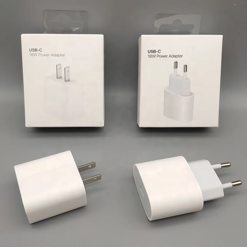 

18W/20W PD USB-C fast charger power adapter original mobile phone wall charging for iphone 12 pro max 11 XR laptop for ipad, White