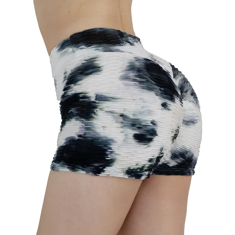 

Running Workout Fitness High Waist Gym Sports Shorts Tie Dye Plus Size Tie Dye Women Shorts