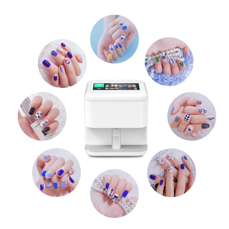 

automatic nail polish printer machine sticker 3d art portable Nail printer