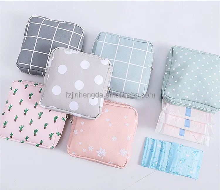 

Portable Washable Nursing Pad Menstrual Pads Waterproof Reusable Sanitary Pads Bags Napkin Bag