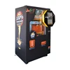 The fruit drop and juice extraction processing is visible Commercial auto fresh orange juice multi payments vending machine