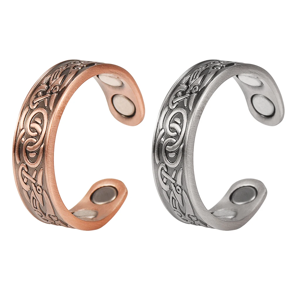 

Energinox Elegant Celtic pattern Health Copper Neodymium Magnetic Finger Ring