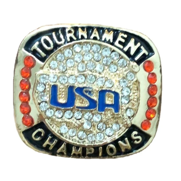 

High Quality USA TOURNAMENT FINALIST Baseball Championship ring Stock