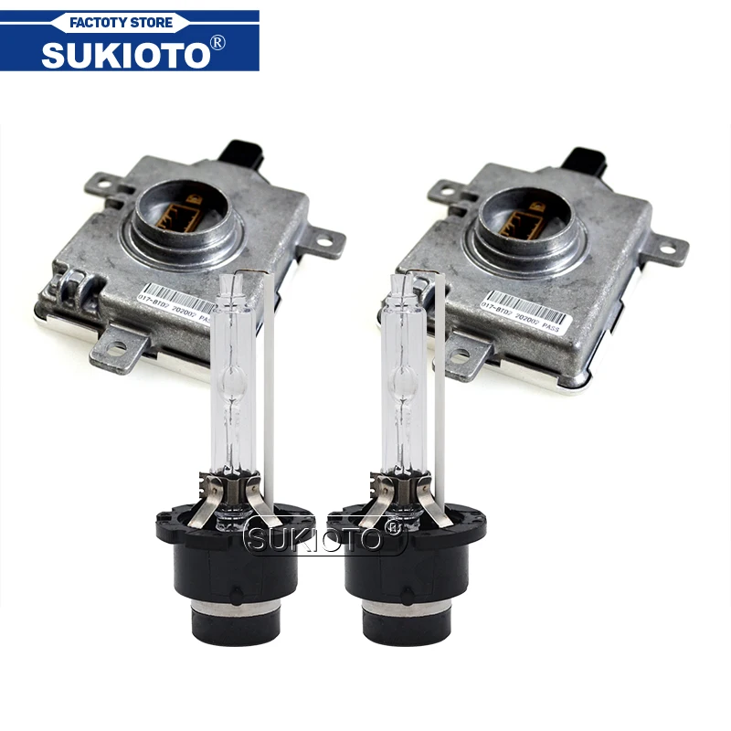 

SUKIOTO 55W D2S D2R Xenon HID Light Kit4300K-8000K Car Headlight D2C HID Xenon Kit W3T10471 W3T14371 For Mazda Acura D2S HID KIT