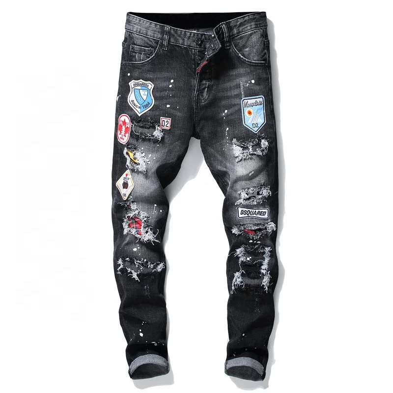 

2021 Customized Trousers Men's Jean Designer Vendors Men Fashion Jeans