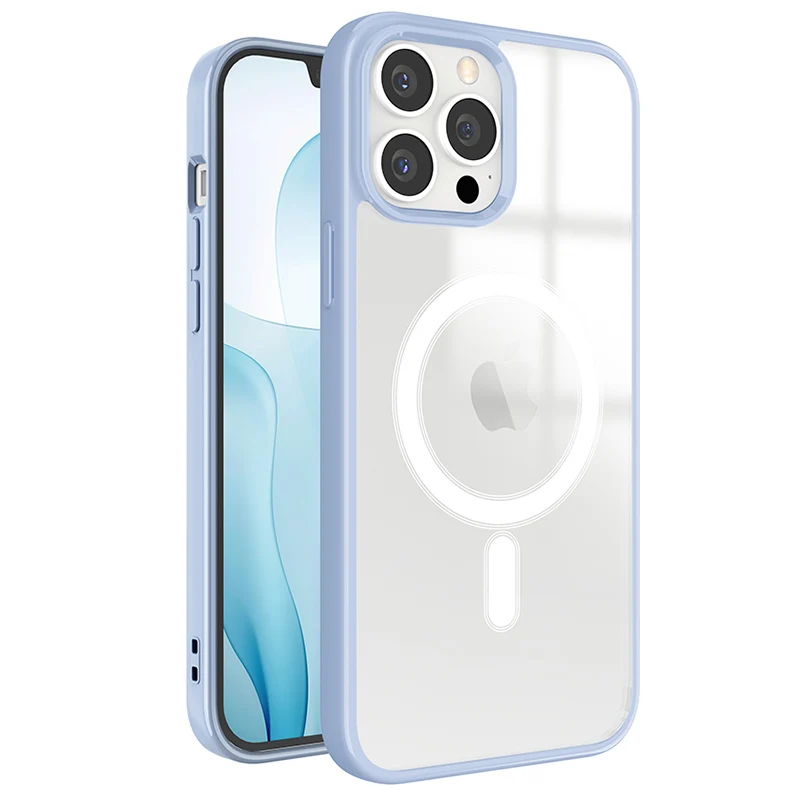 

Color TPU PC For Magsafe Phone Case Magnetic Transparent Phone Protective Case For iPhone13 13Pro Max 12pro xr xsmax 7/8plus, Multi-color, can be customized