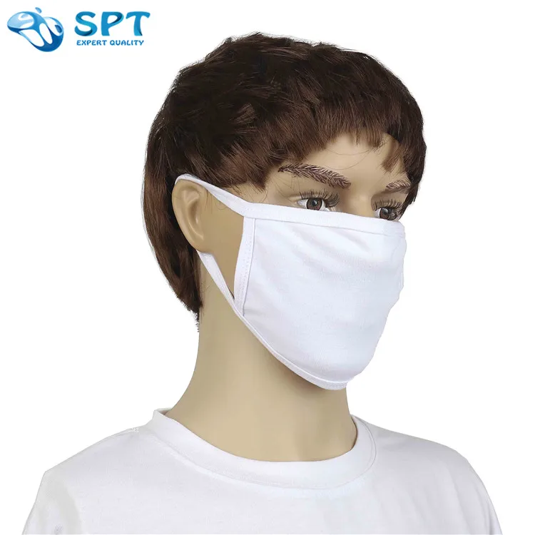 Good Quality White Cotton Polyester Sublimation Masks Buy Polyester Sublimation Mask,Cotton