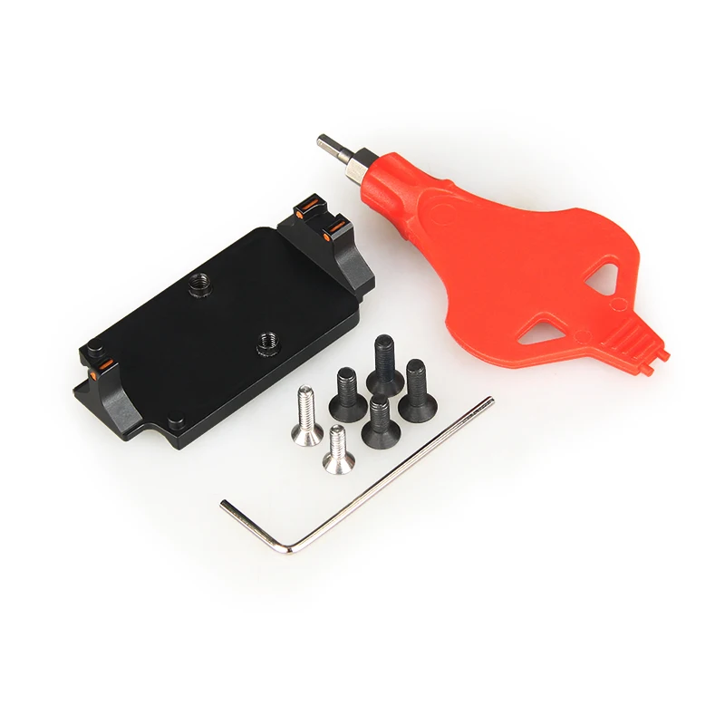 

Accessories red dot Battle Plate with fiber for RMR HK24-0235, Black,blue,tan