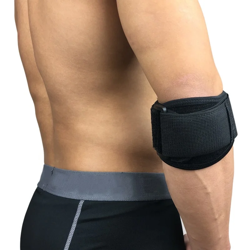 

TY Adjustable Elbow Support Guard Pads Golfer's Strap Elbow Lateral Pain Syndrome Elbow Pad Support Brace, Black