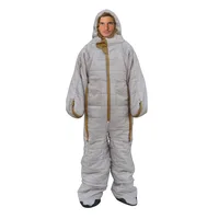 

Outdoor Camping Or Indoor Home 3 Season Human Shape Clothing Cotton Walkable Wearable Sleeping Bag