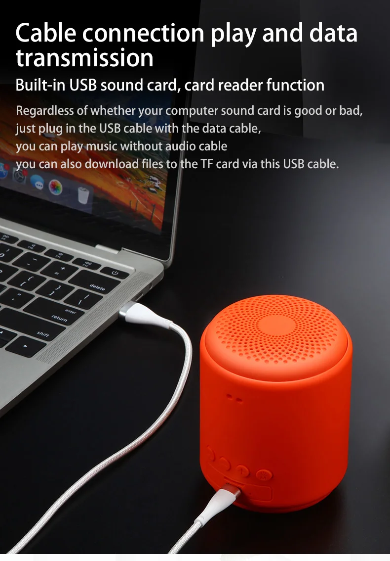 Small subwoofer waterproof bass mini wireless speaker portable bt speaker - ANKUX.COM