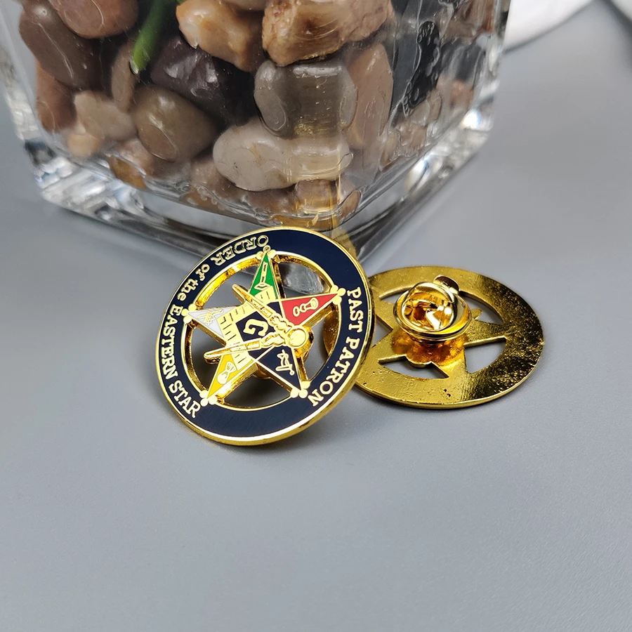 

Free Masons PAST PATRON ORDER OF THE EASTERN STAR OES Brooch and Pins Freemasonry Masonic Lapel Pin Badges Metal Craft