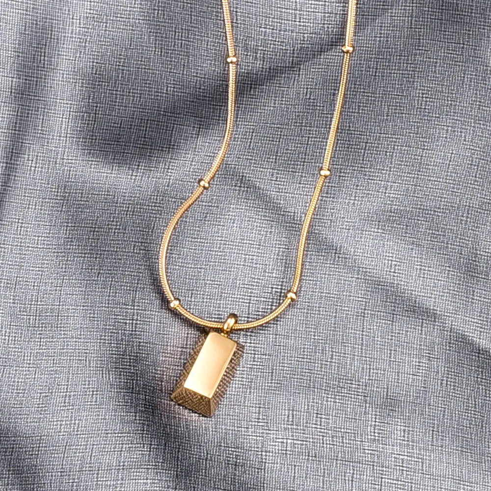 

14K Brick Stainless Steel Snake Bone Necklace charm fashion trend necklaces ladies wholesale