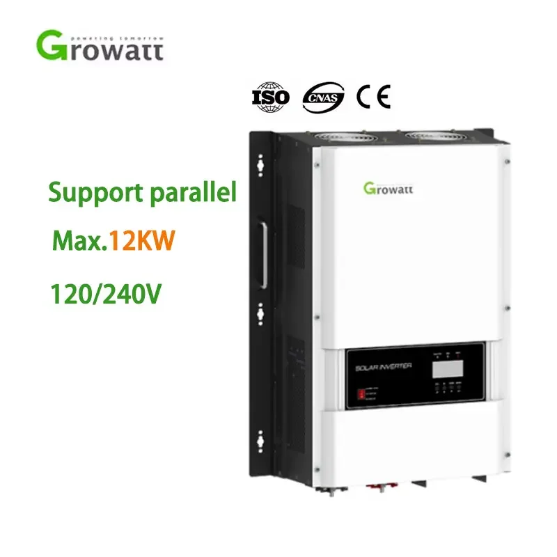 

Growatt Solar Inverter SPF6000T DVM Off Grid Power Inverter 6Kw 8Kw 10Kw 12Kw Split Phase 48Vdc 240V Inverters