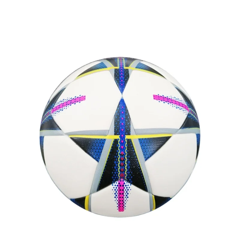 

Best Quality Genuine PU Leather Soccer Ball Professional Match Regulation  Laminated Football