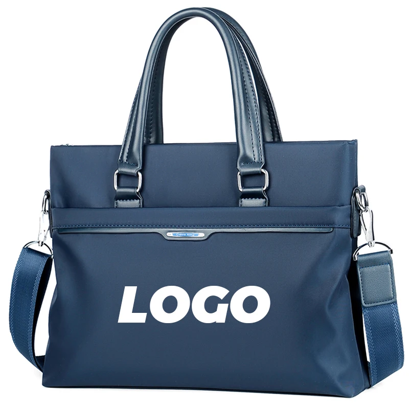 

Professional mass customization business briefcase, affordable, men's office workers' leisure handbag, Single Shoulder Messenger, Blue