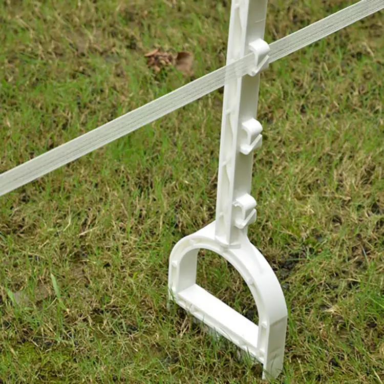 

1.6m Poly Post Electric Tape Fencing For Horses Horse Electric Fence Wire, White or customized