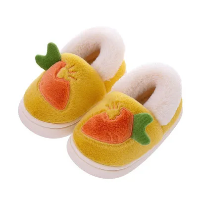 

winter children's shoes boys and girls home anti-skid cartoon cute cotton slippers, As picture