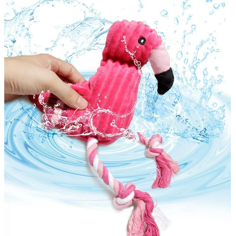 

New Design Ready To Ship Pet Ropes Interactive Plush Squeaky Dog Tug Toy