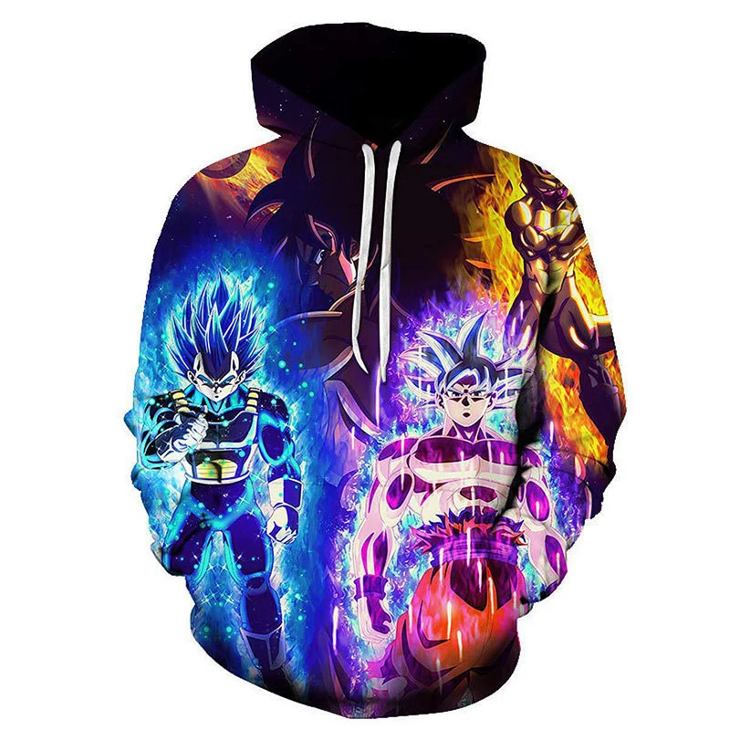 

Custom Anime Hoodies Goku Wukong Hoodie 3D Hooded Sweatshirt Sudaderas Hoody Cool Clothes