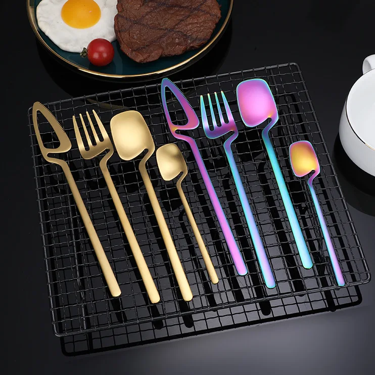 

Amazon Hot Sale Hotel Custom Small Flatware Tiny Gold Colorful Cutlery Stainless Steel Dessert Mini Coffee Tea Spoon Shovel, Sliver/black/gold/colorful/rose glod/customized