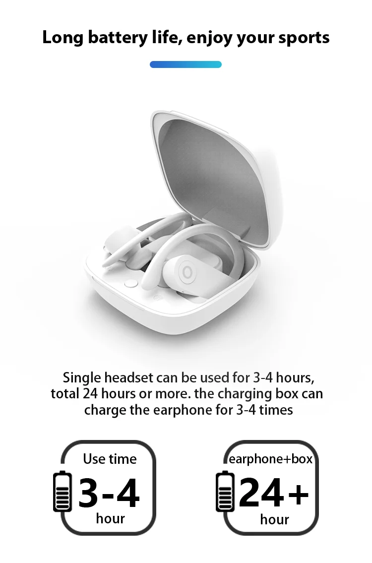 type-c noice canceling wireless private earbuds headset b10 white headphones - ANKUX.COM