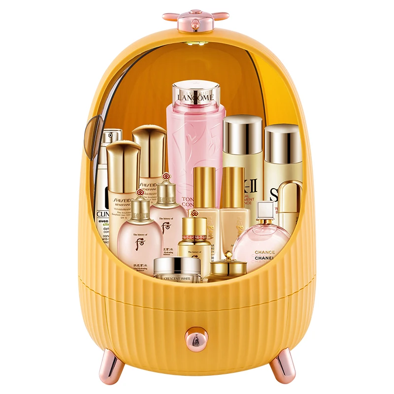 

XingYou Multifunction cosmetics storage box tricolor cosmetic box storage 20L makeup organizer, Green,yellow,white