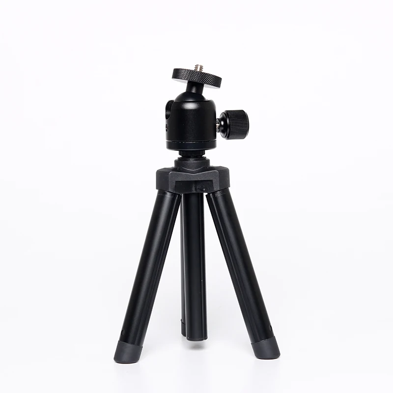 

Aluminum Lightweight Microphone Stand Tripod Flexible Phone Tripod For Camera, Black