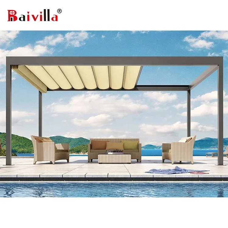 High quality modern outdoor Aluminum balcony pergola