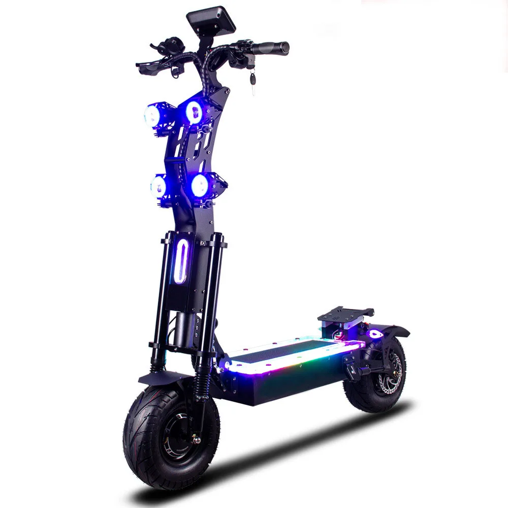 

wolf king 8000w adult electric scooters 72v 13inch off road electric scooter dual motor for dualt