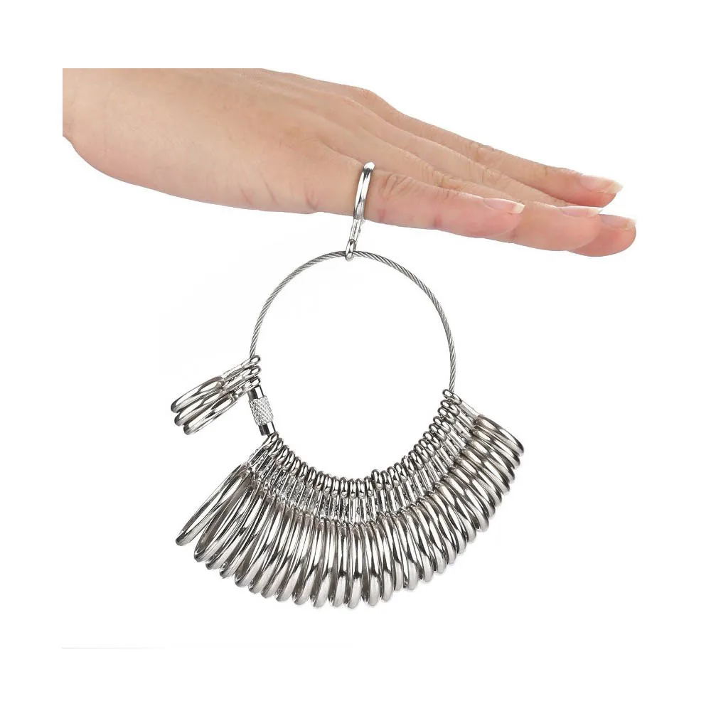 Jewelry Measuring Tool Kit Uk Us Size Plastic Ring Gauge Finger Ring