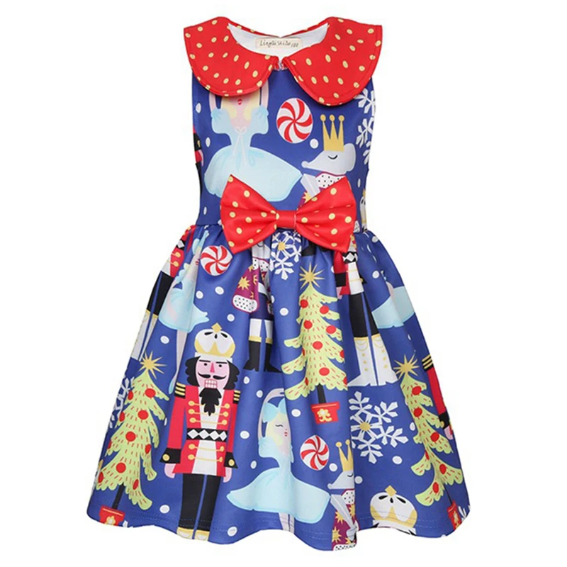 

Christmas Cotton Little Kids Children Baby Toddler Princess Girls Party Dresses